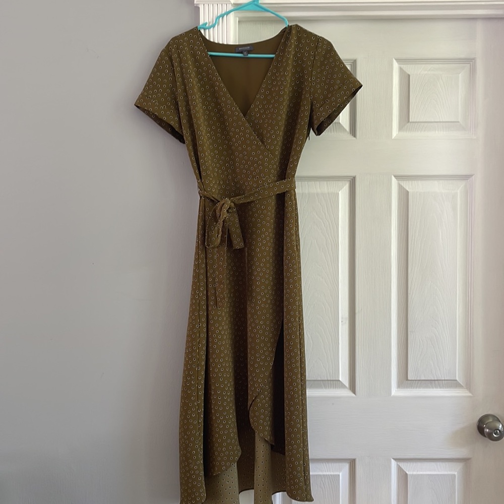 Madison Green Wrap Dress
